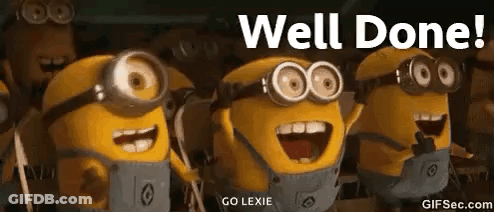 Minions Smiling Well Done GIF