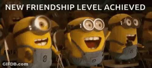 Minions Standing In Classroom GIF