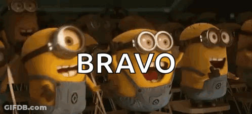 Minions Standing Next To Each Other GIF