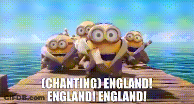 Minions Standing On Wooden Dock By Ocean GIF