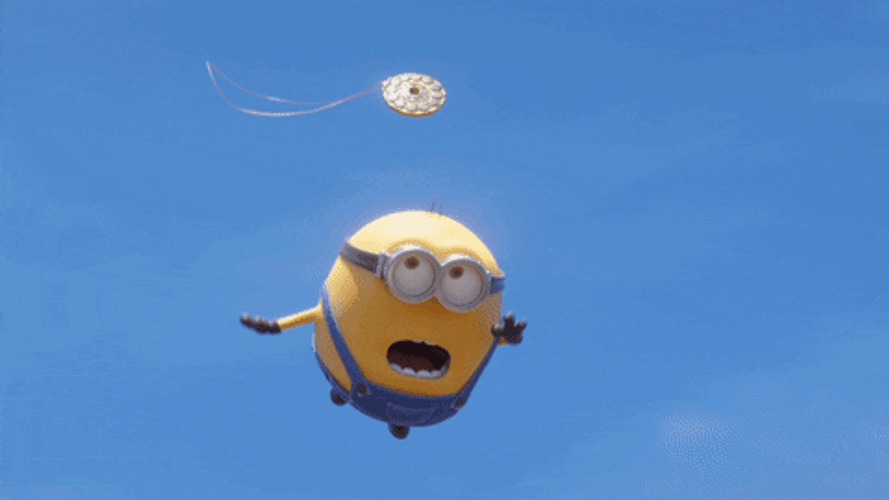 Minions: The Rise Of Gru Bird Falling GIF