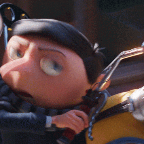 Minions: The Rise Of Gru Driving In Stairs GIF