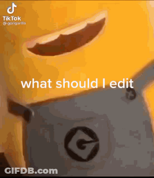 Minions What Should I Edit GIF
