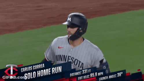 Minnesota Carlos Correa Solo Home Run GIF