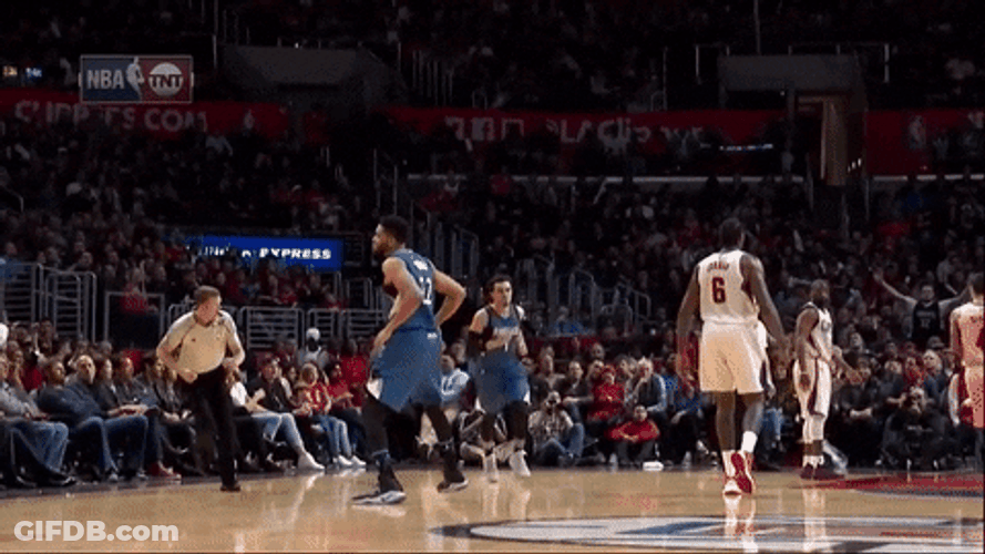 Minnesota Timberwolves Karl Towns Stank Face Game Reaction GIF