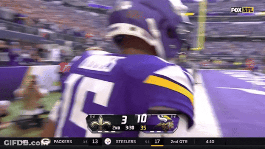 Minnesota Vikings Player Approaching Joshua Dobbs GIF