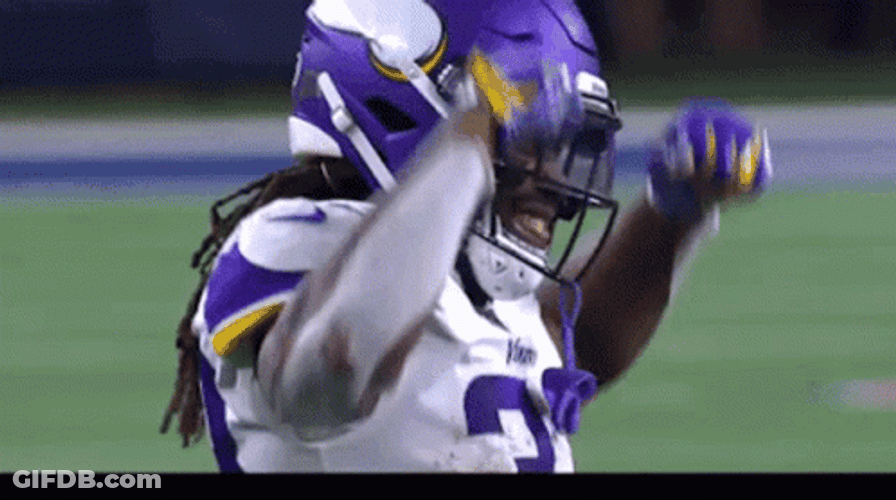 Minnesota Vikings Player Hand Gesture GIF