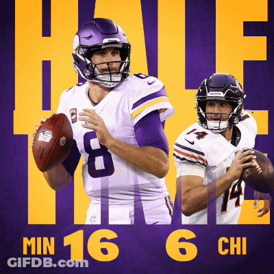 Minnesota Vikings Poster With Two Players GIF
