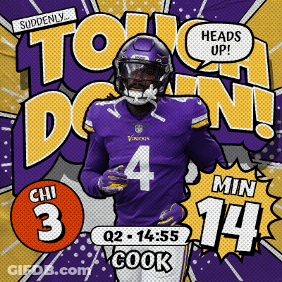 Minnesota Vikings Vs Chicago Bears Football Game Advertisement GIF