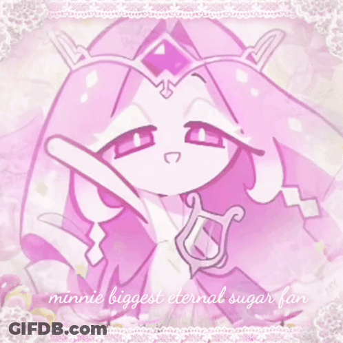 Minnie Biggest Eternal Sugar Fan Pink And White GIF