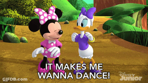 Minnie Mouse And Daisy Duck From Disney Junior Are Dancing GIF