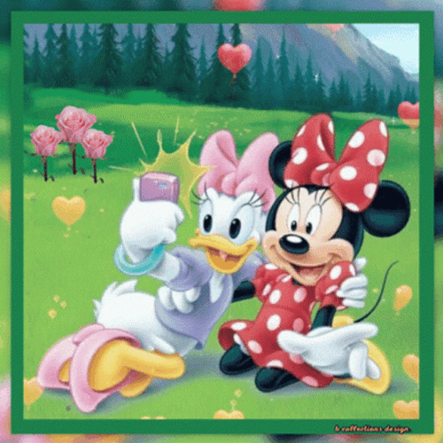 Minnie Mouse And Daisy Greets You Blessed Wednesday GIF