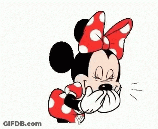 Minnie Mouse Awww Shucks GIF