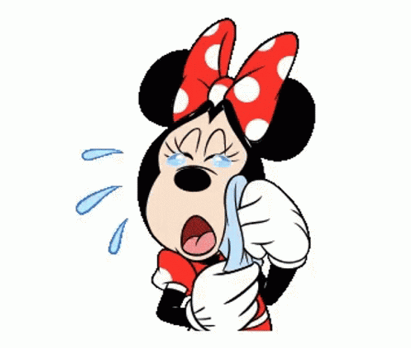 Minnie Mouse Crying Hard GIF