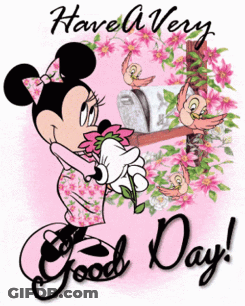 Minnie Mouse Greeting You A Good Day GIF