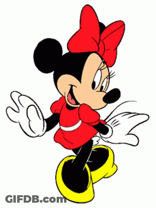 Minnie Mouse Happily Dancing GIF