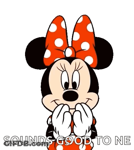 Minnie Mouse In Polka Dot Dress GIF