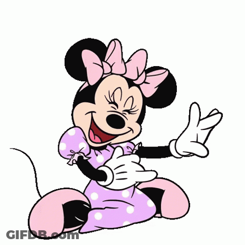 Minnie Mouse Laughing Hard GIF