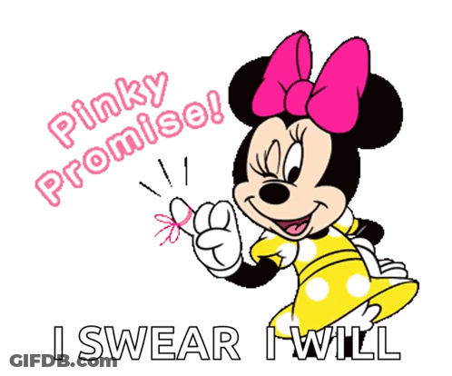 Minnie Mouse Pinky Promise GIF