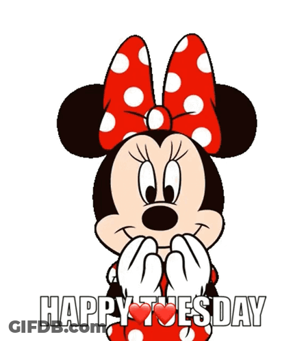 Minnie Mouse Saying Ok Happy Tuesday GIF