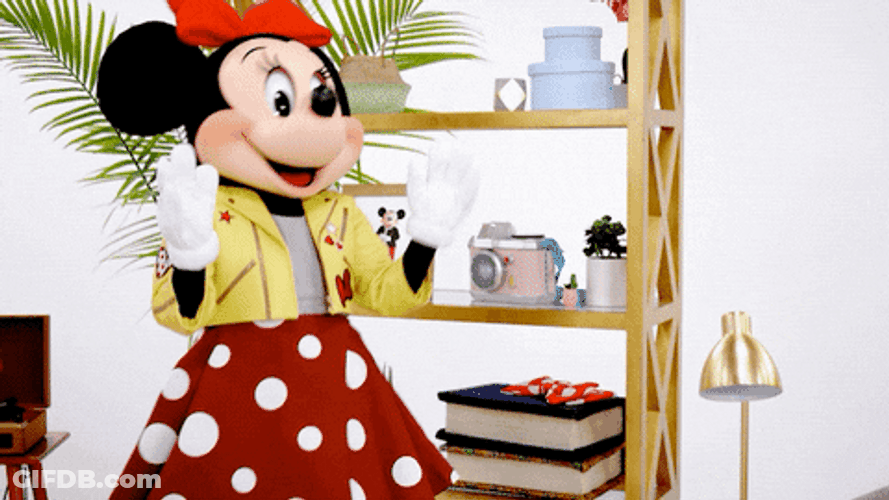 Minnie Mouse Showing Off Excitement GIF