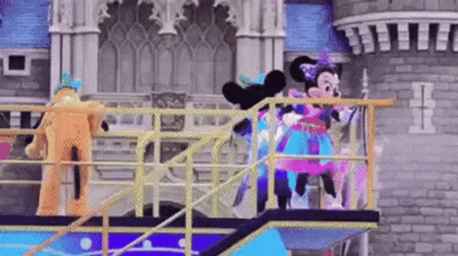 Minnie Mouse Using Flamethrower GIF