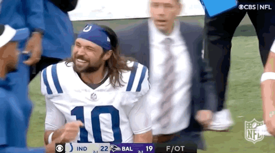 Minshew Body Bump At Colleague GIF