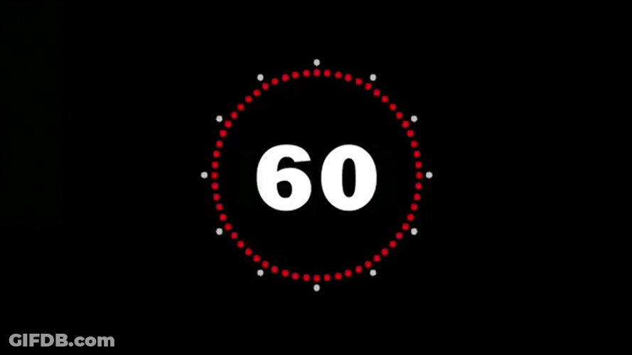 Minute Clock Countdown GIF