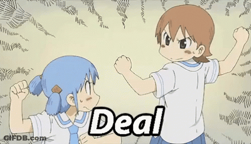 Mio And Yuuko Shake Hands Deal GIF