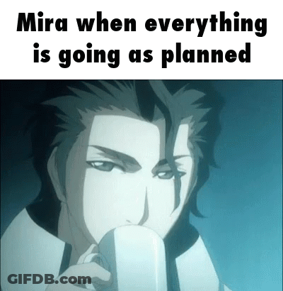 Mira When Everything Is Going As Planned Man Drinking Coffee GIF
