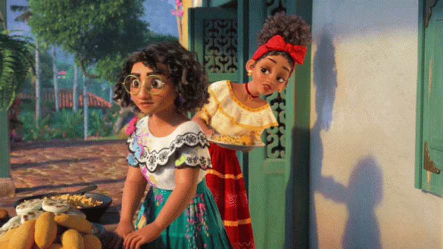 Mirabel And Dolores Encanto Having A Quick Chat GIF
