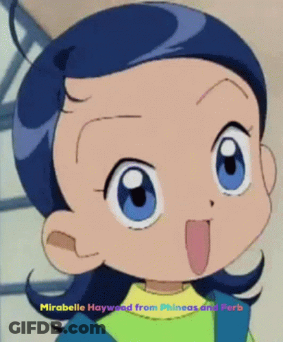 Mirabelle Haywood From Phineas And Ferb Smiling GIF