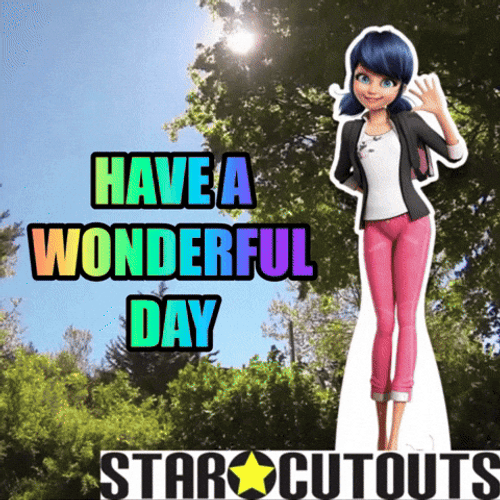 Miraculous Lady Bug Sends Wonderful Day GIF
