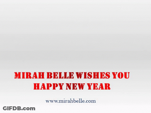 Mirah Belle Wishing Happy New Year GIF