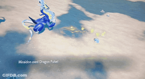 Miraidon Using Dragon Pulse In Video Game GIF
