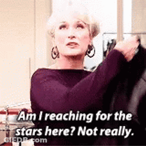 Miranda Priestly Am I Reaching For The Stars GIF