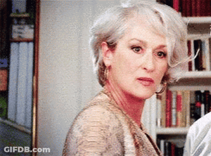 Miranda Priestly Angry Look GIF