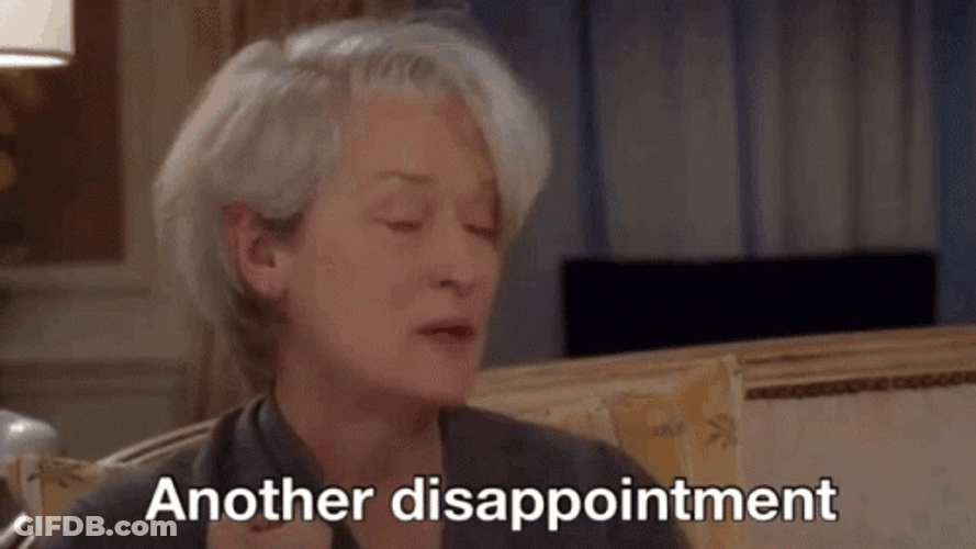 Miranda Priestly Another Disappointment GIF
