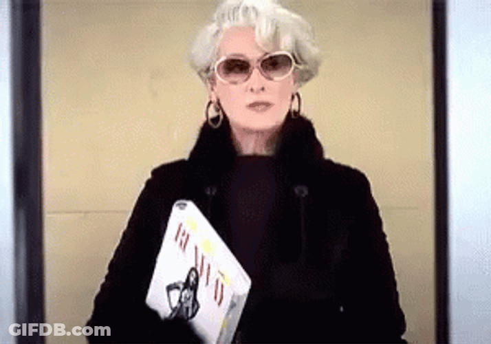 Miranda Priestly Cool Sunglasses Take Off GIF