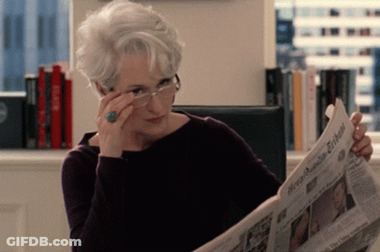 Miranda Priestly Hmmm Pondering GIF