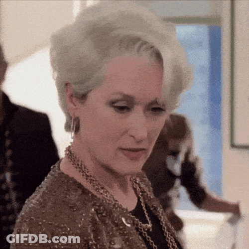 Miranda Priestly Meryl Streep GIF