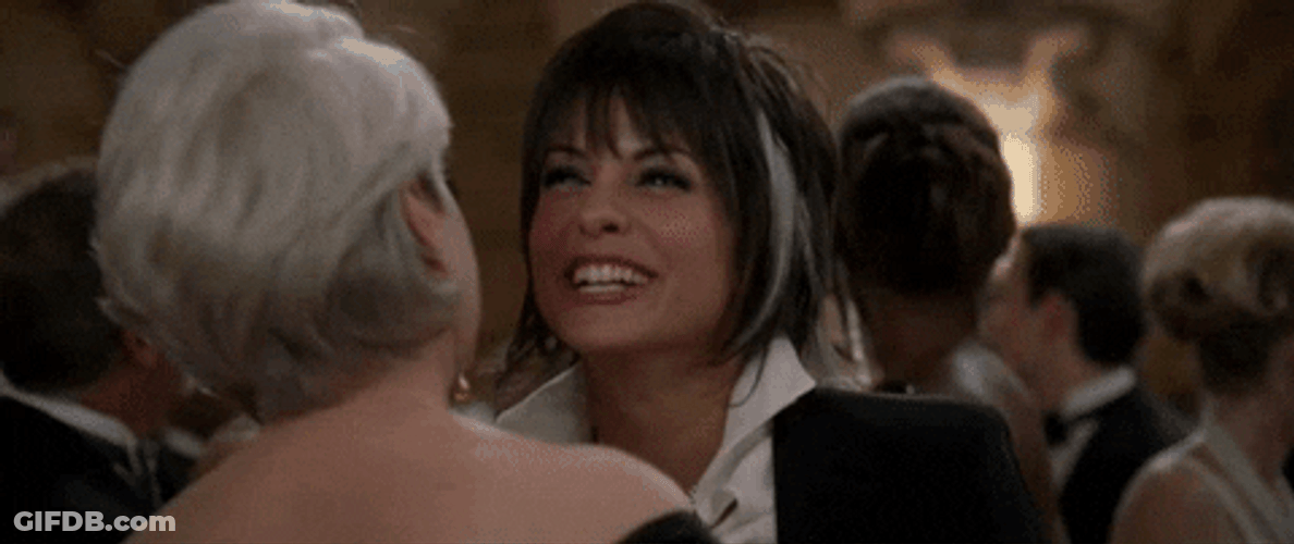 Miranda Priestly Social Kiss GIF