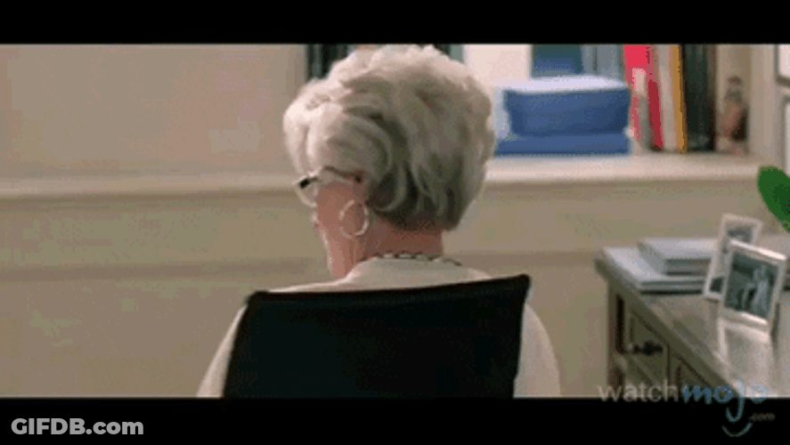 Miranda Priestly Taking Coffee GIF