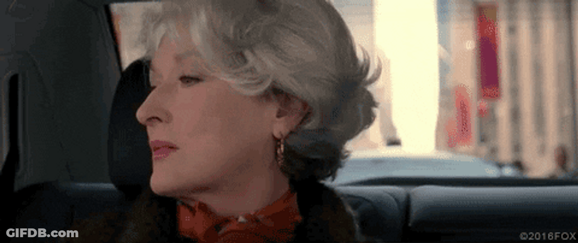 Miranda Priestly Thinking Of Evil Plans GIF