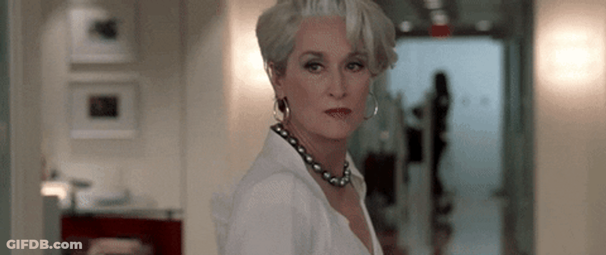 Miranda Priestly Walk Out GIF