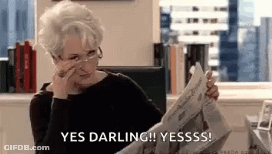 Miranda Priestly Yes Darling Yes GIF
