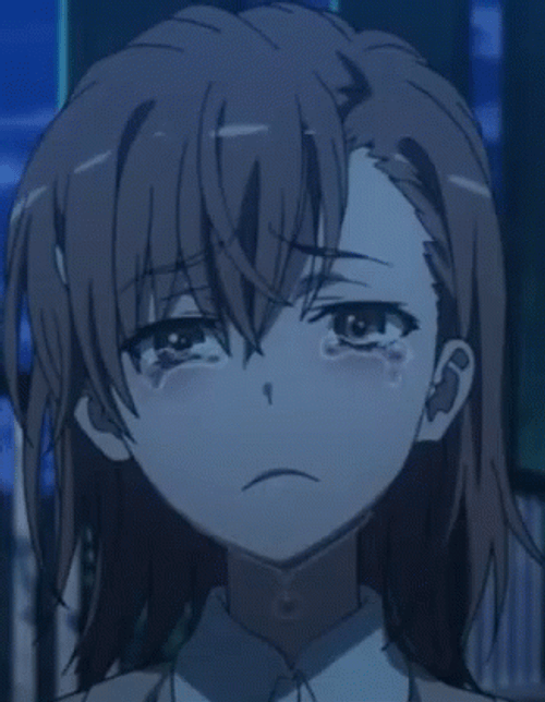 Misaka Mikoto Crying GIF