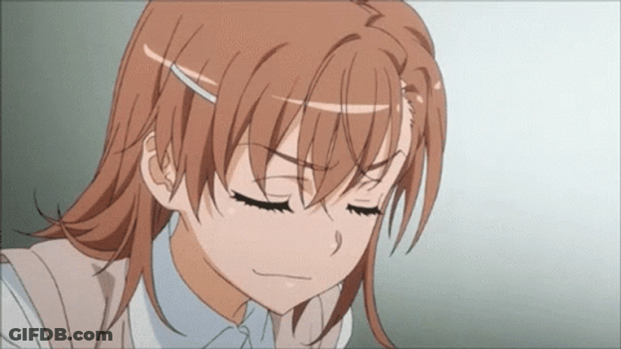 Misaka Mikoto Feeling Irritated GIF