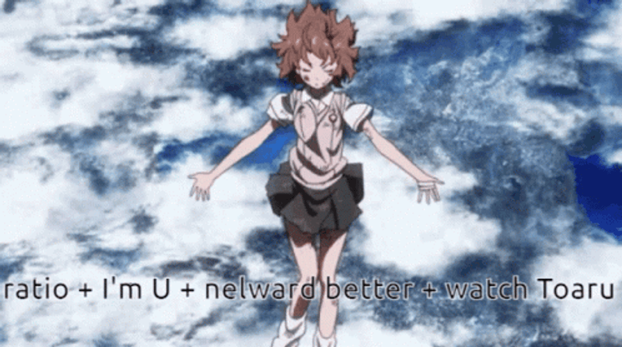 Misaka Mikoto Railgun Electricity Power GIF