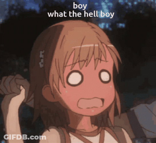 Misaka Mikoto Red Face GIF